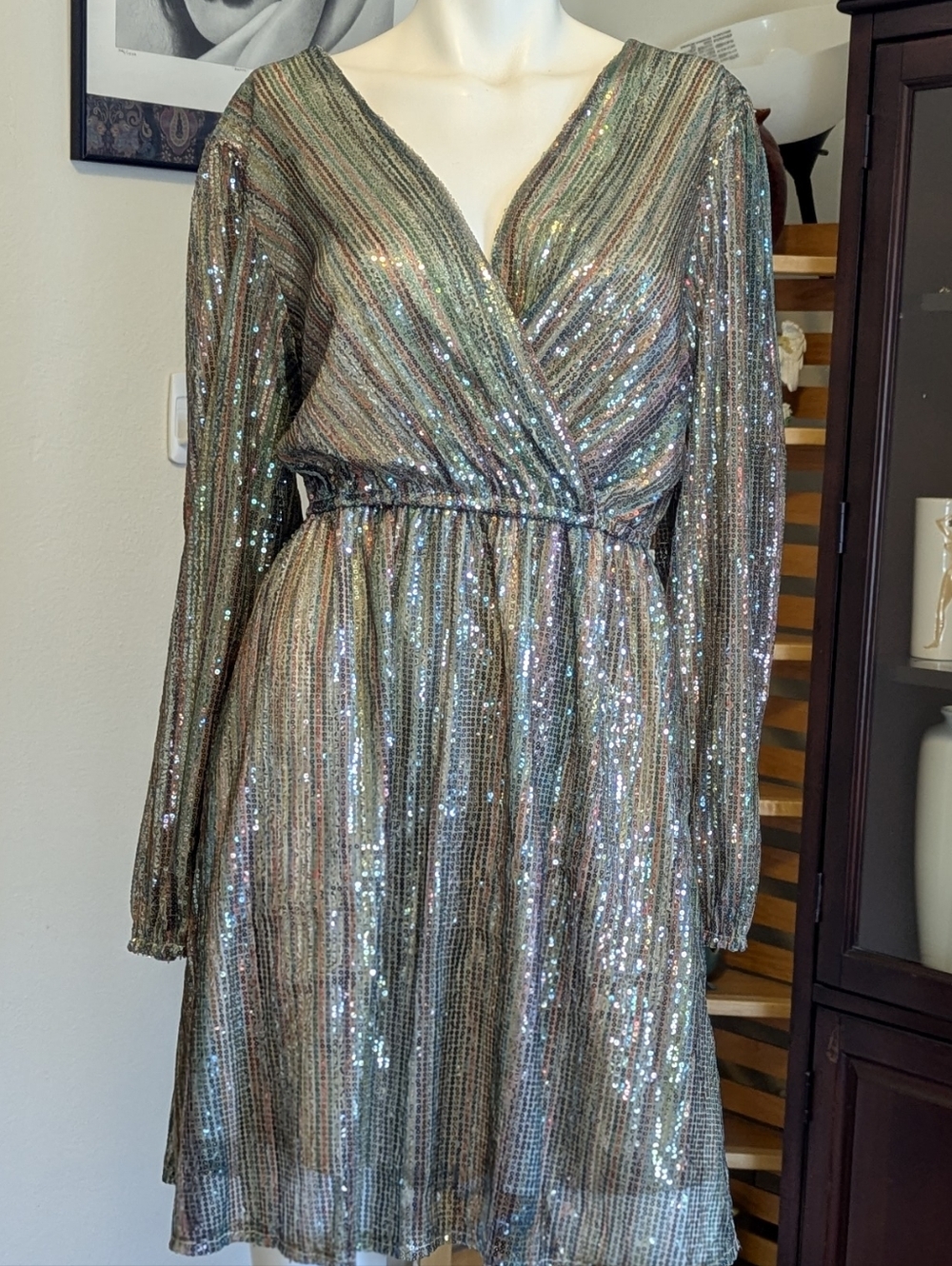 Colorful Sequin Party Dress